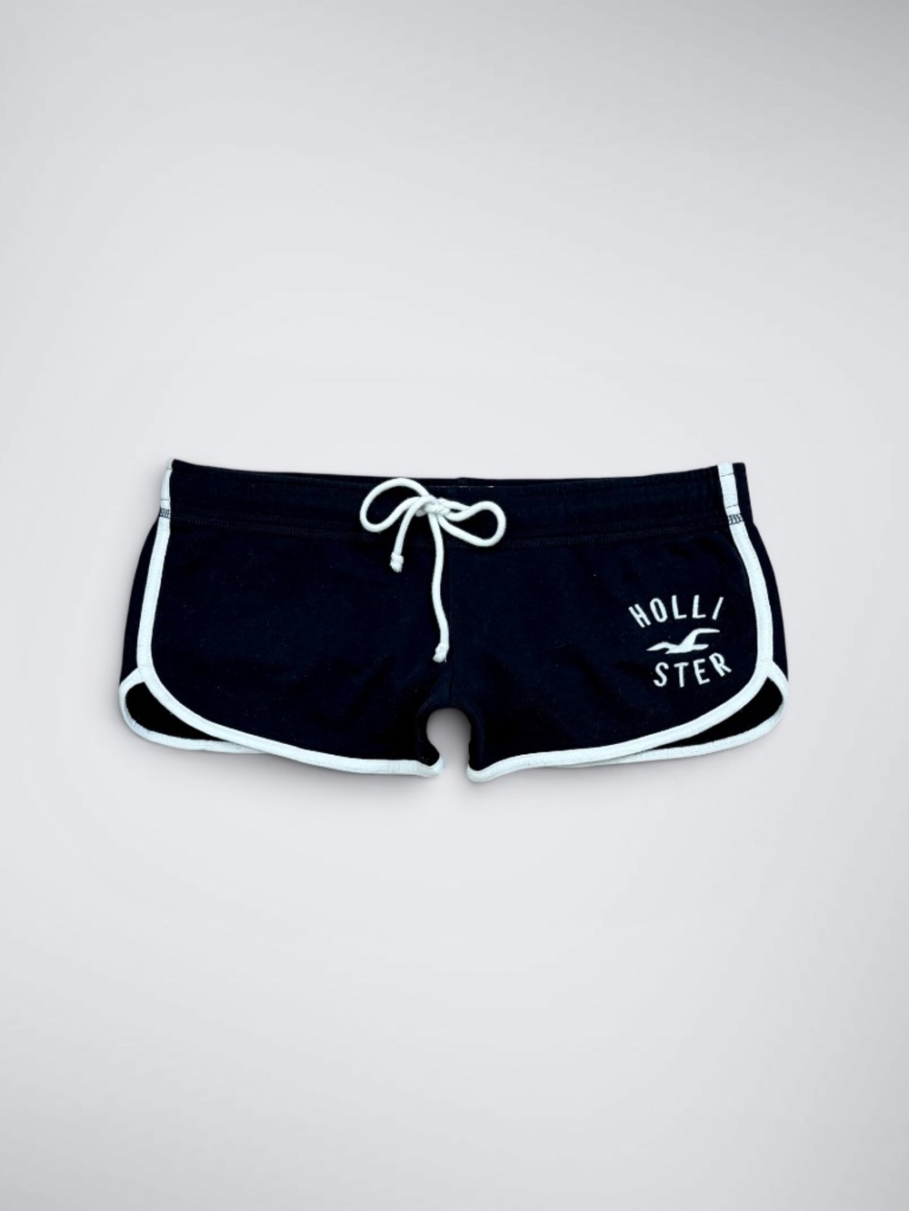 Early 2000s Hollister Black Low Rise Micro Mini Shorts